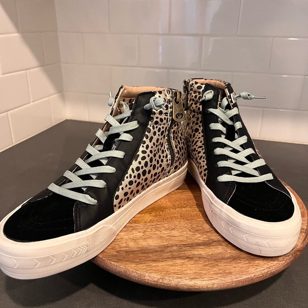 NWT/NWB Vintage Havana Revenge Leopard Print High-Top Sneakers - Picture 2 of 9